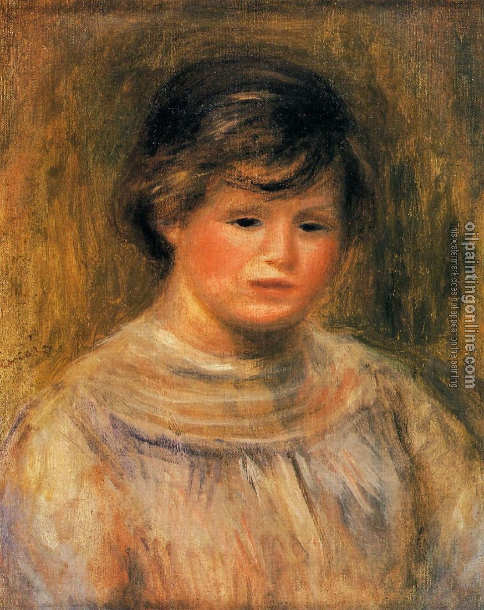 Renoir, Pierre Auguste - Head of a Woman